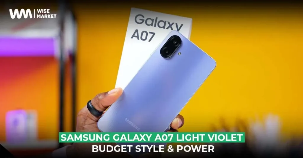 Samsung Galaxy A07 Light Violet: Budget Style & Power