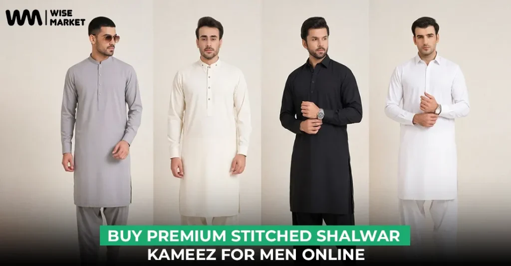 Buy Premium Stitched Shalwar Kameez for Men Online