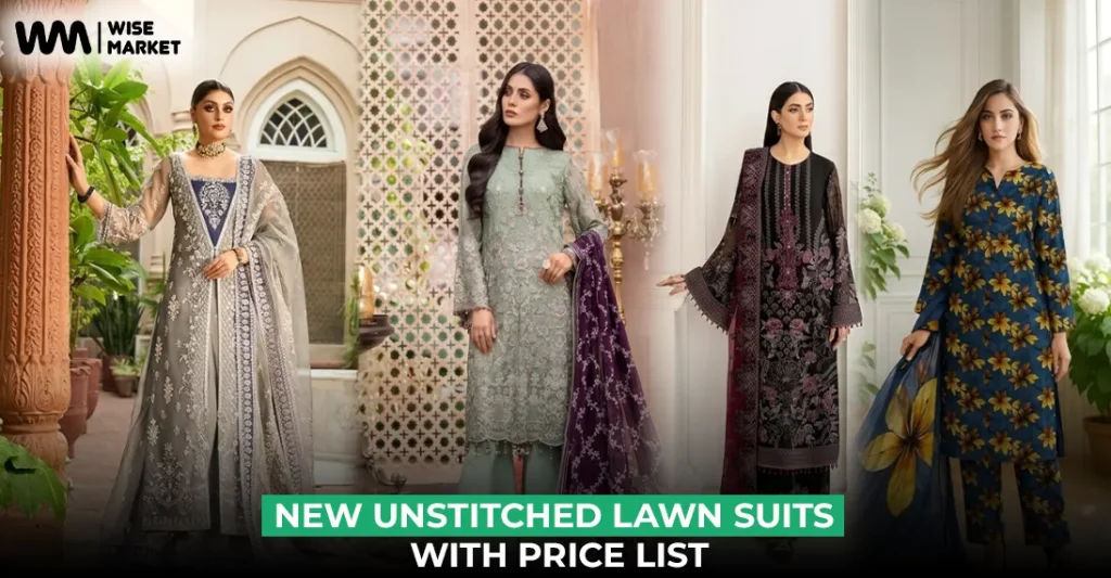 New Unstitched Lawn Suits with Price List 2026