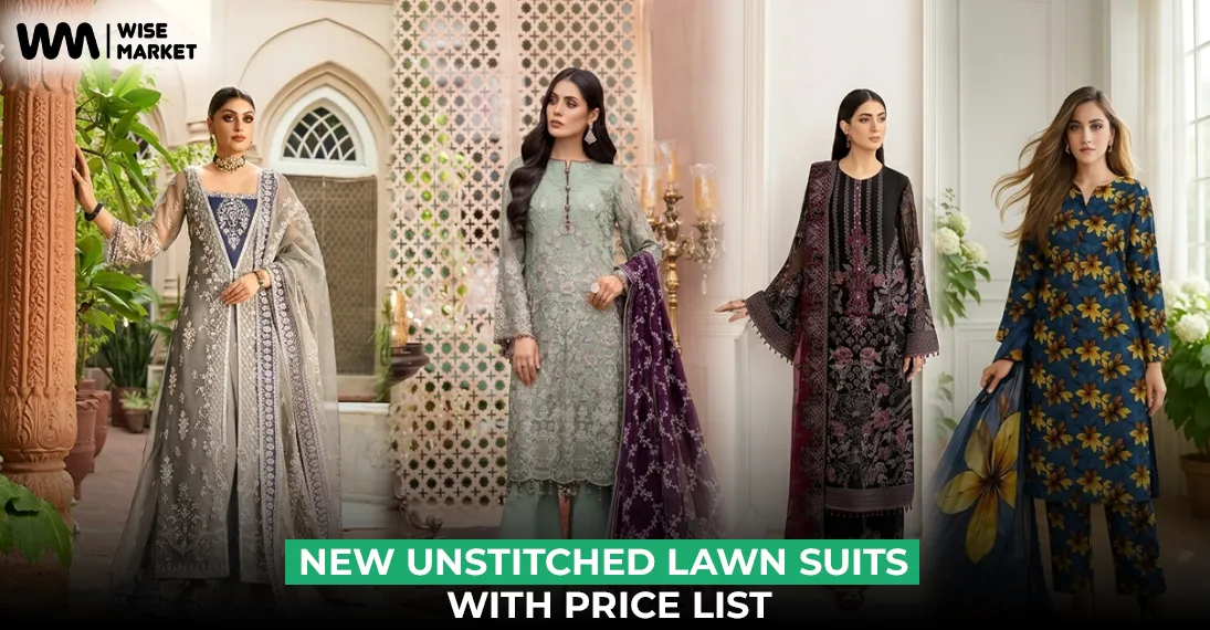 New Unstitched Lawn Suits with Price List 2026
