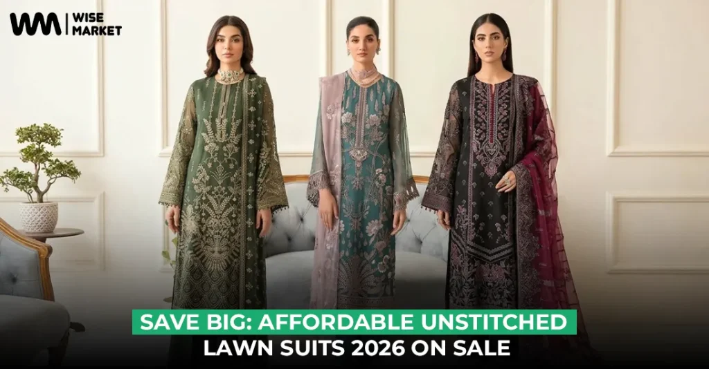Save Big: Affordable Unstitched Lawn Suits 2026 on Sale
