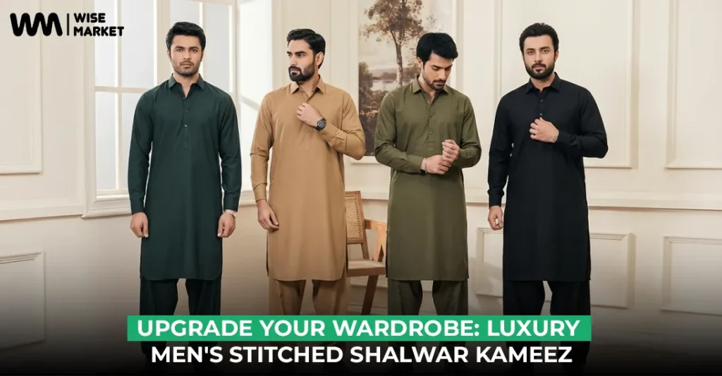 Upgrade Your Wardrobe: Luxury Men's Stitched Shalwar Kameez