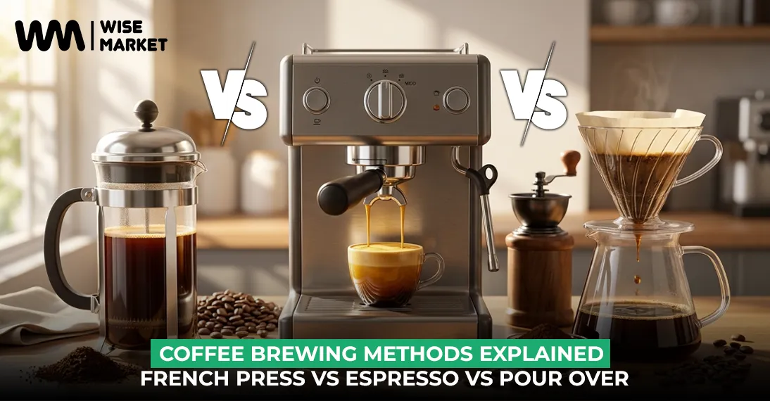 Coffee Brewing Methods Explained: French Press vs Espresso vs Pour Over