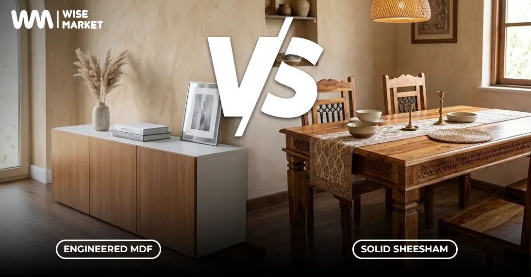 Engineered MDF vs. Solid Sheesham_ A Detailed Comparison