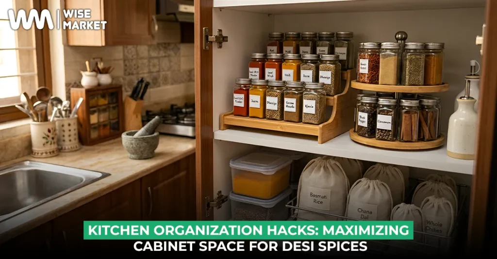 Kitchen Organization Hacks_ Maximizing Cabinet Space for Desi Spices