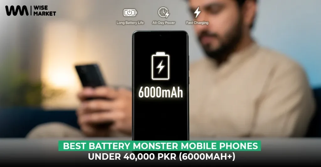 Best Battery Monster Mobile Phones Under 40,000 PKR (6000mAh+)